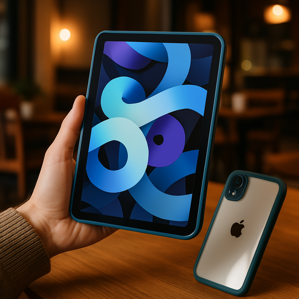 Coque iPad bleu