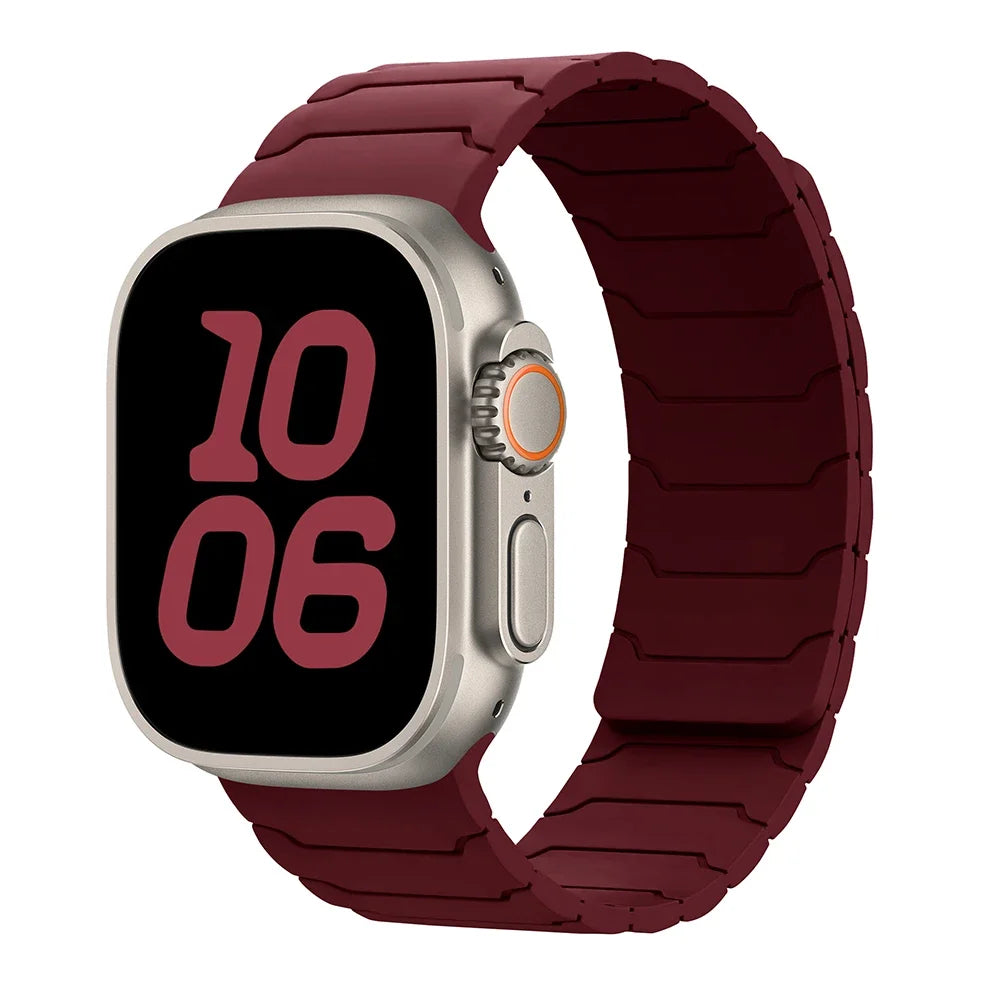Bracelet Apple Watch Silicone magnètique