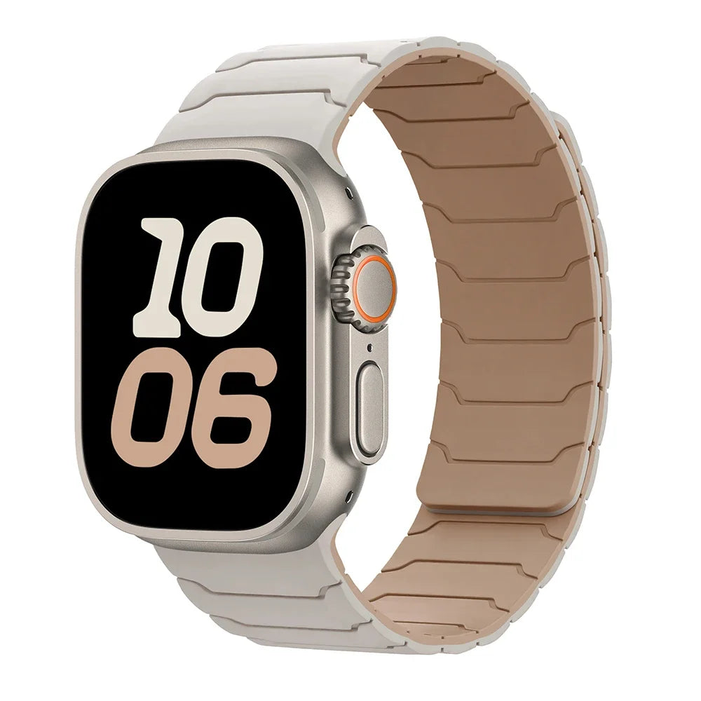 Bracelet Apple Watch Silicone magnètique