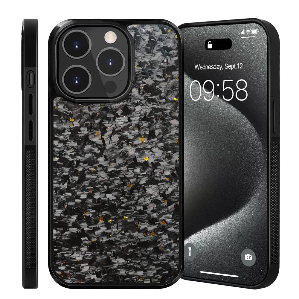 Coque Iphone carbone forgé Jaune
