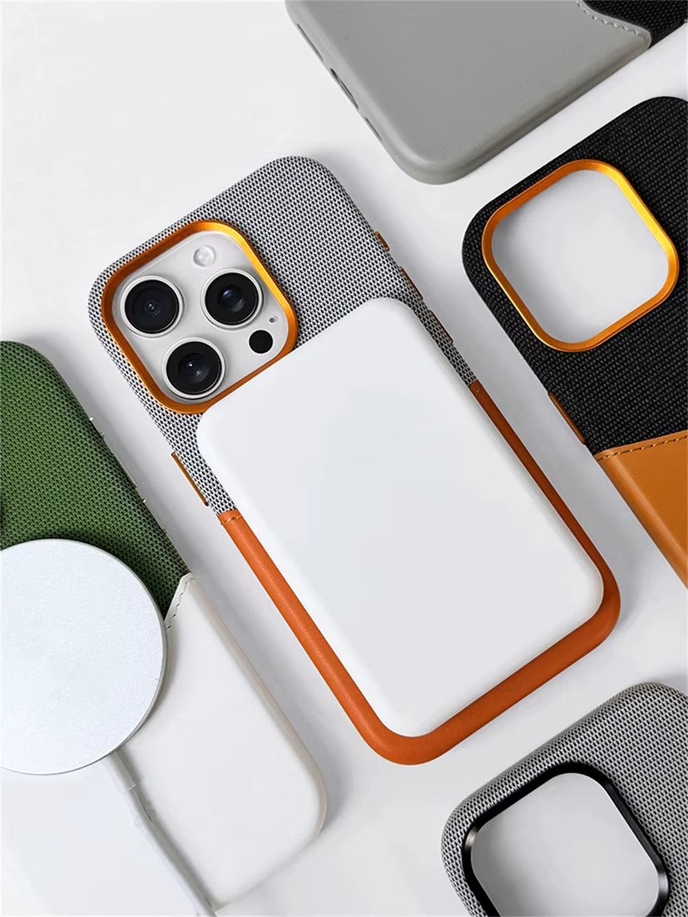 Coque iPhone en Cuir Avec Porte Carte
