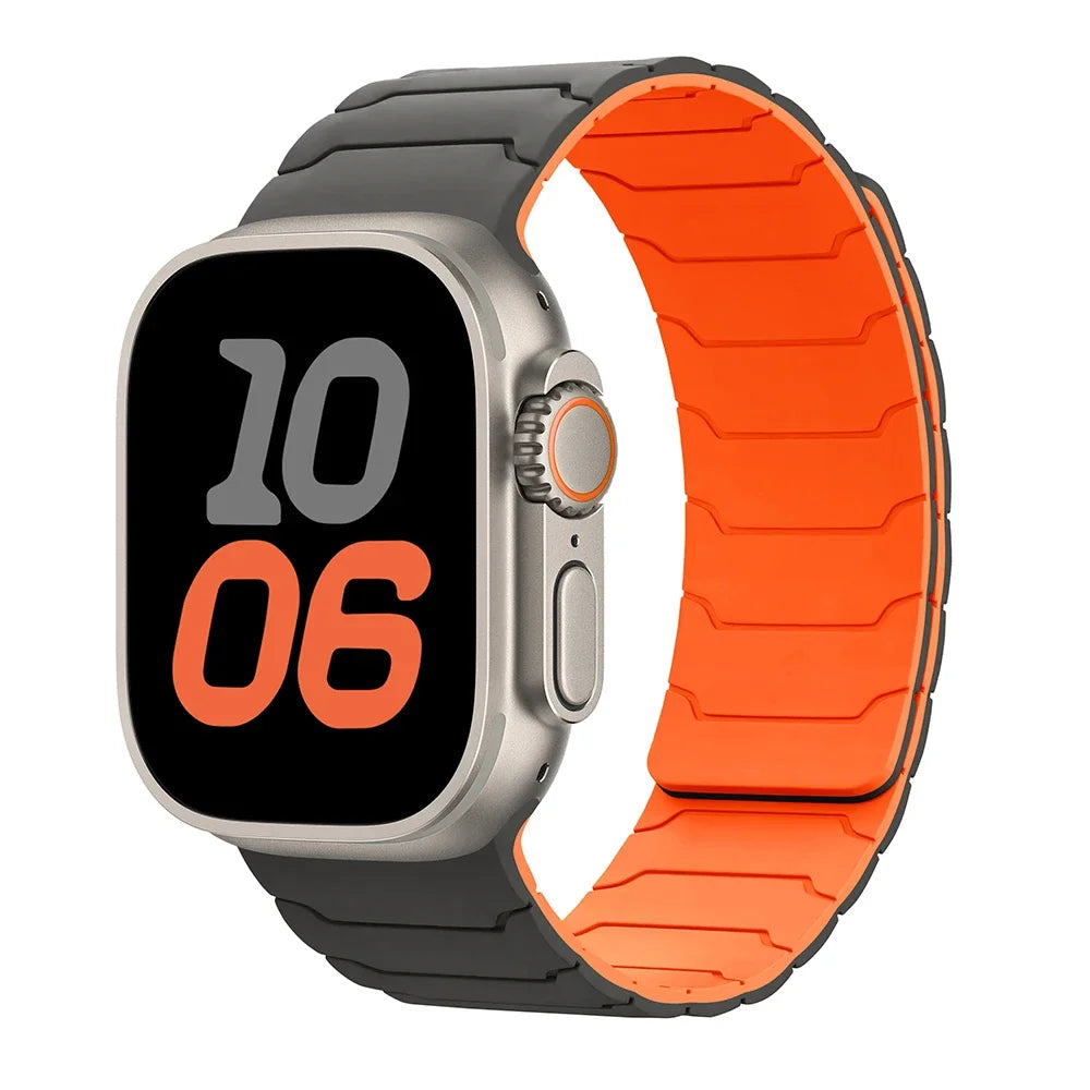 Bracelet Apple Watch Silicone magnètique