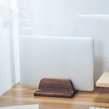 Support Macbook vertical en bois