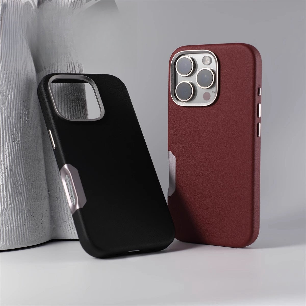 Coque iphone noir et rouge