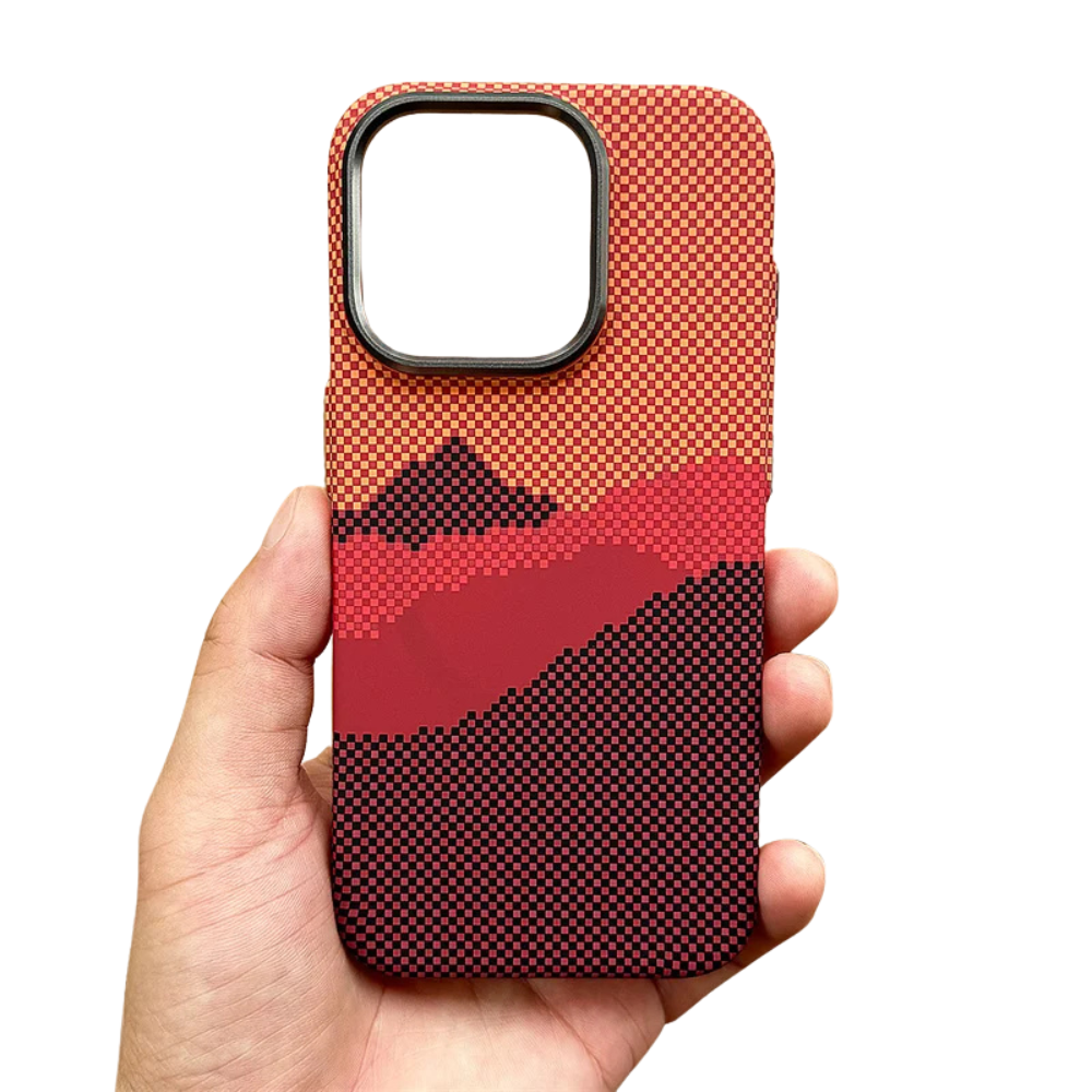 Coque Iphone Carbone Orange 