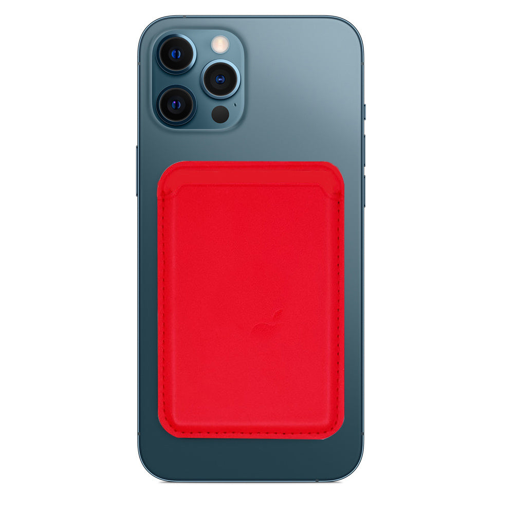Porte carte magsafe rouge