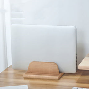 Support Macbook vertical en bois
