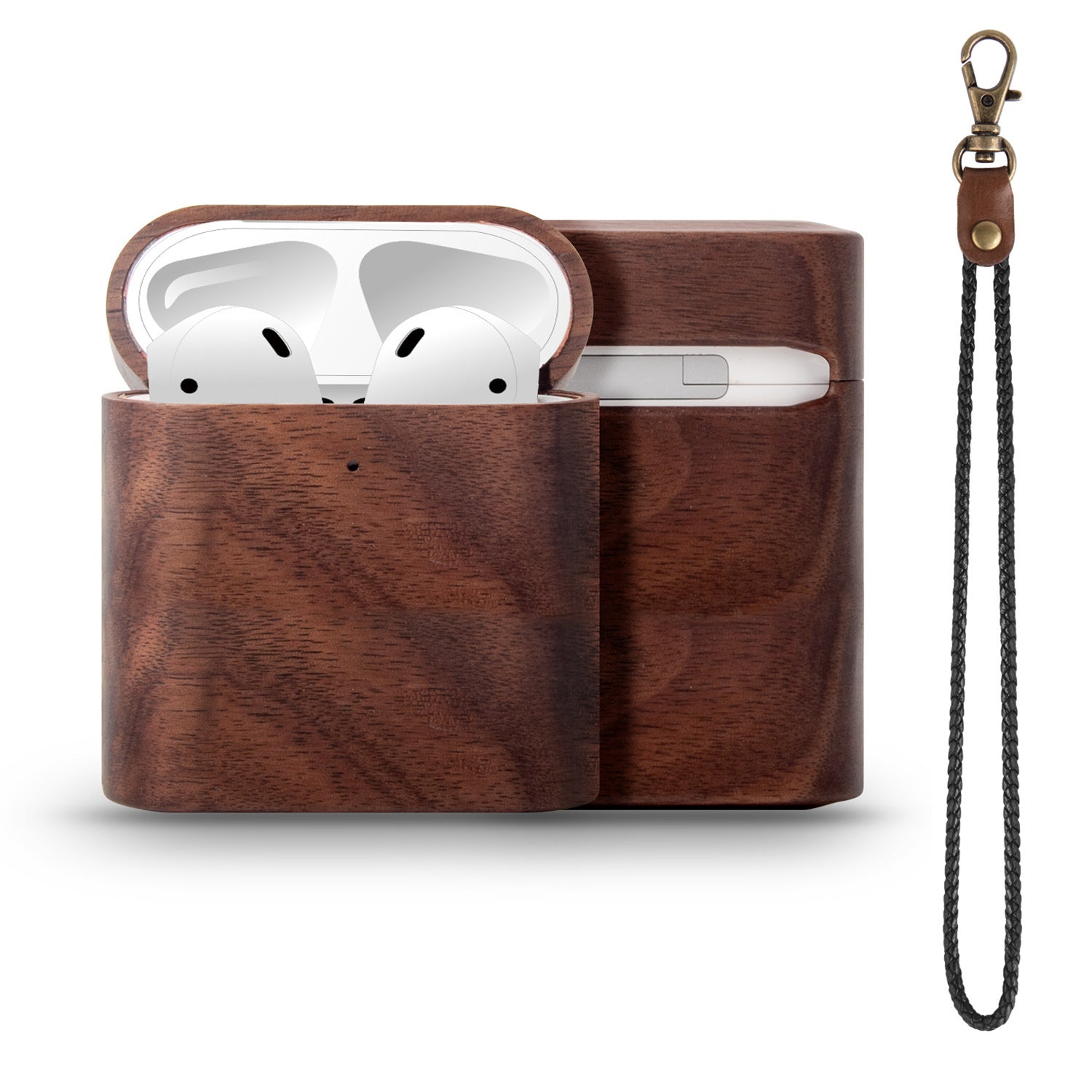 Coque Airpods en bois