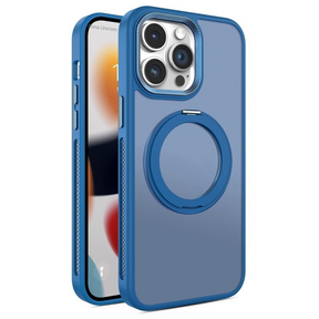 Coque iphone transparente avec support rotatif Magsafe