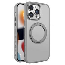 Coque iphone transparente avec support rotatif Magsafe
