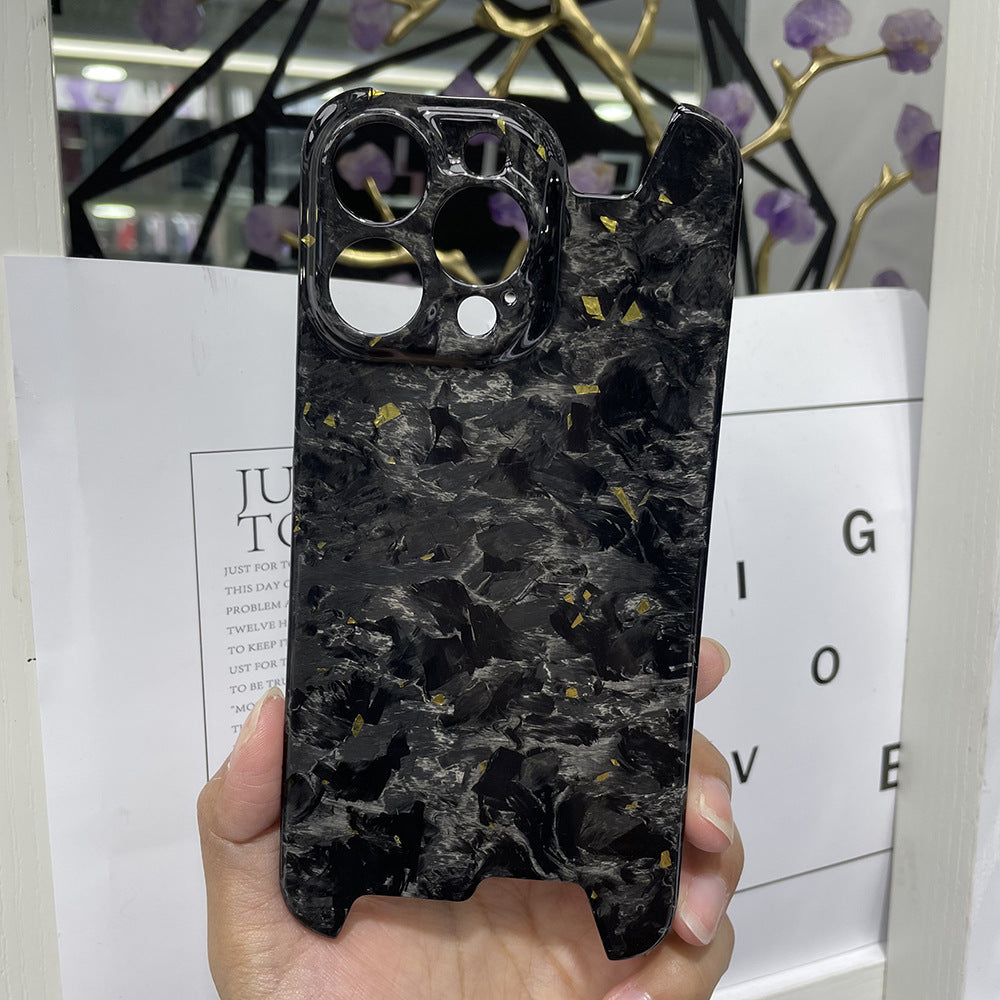 Coque iPhone carbone forgé jaune 
