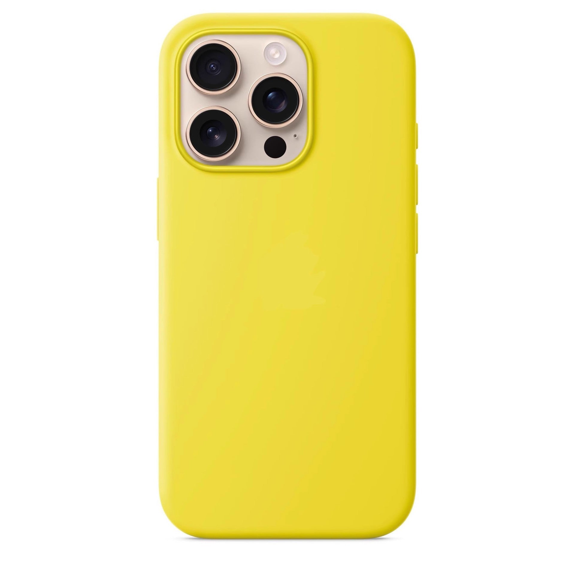 Coque iphone silicone jaune 