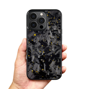 Coque Iphone carbone forgé Or 