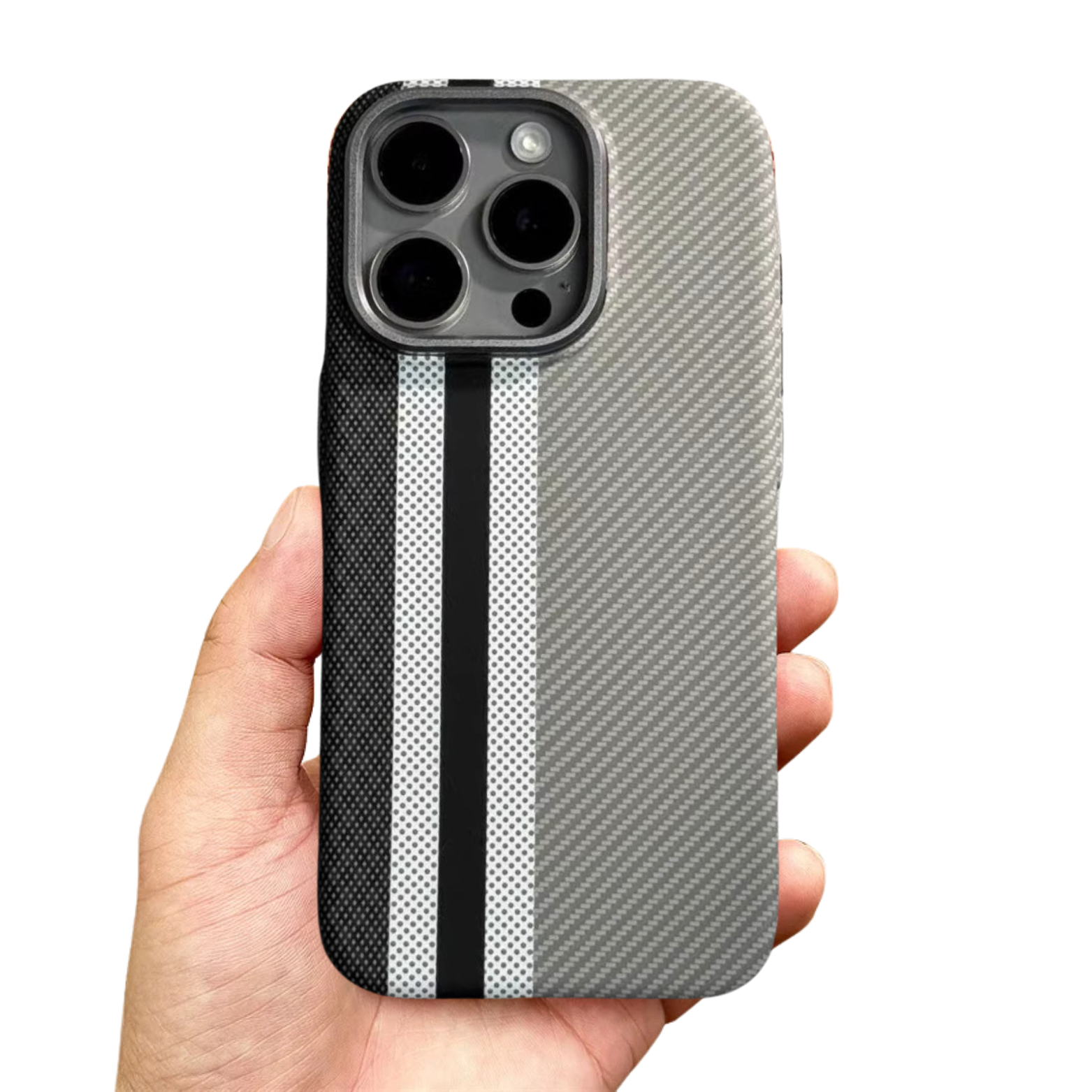 Coque iPhone carbone grise 