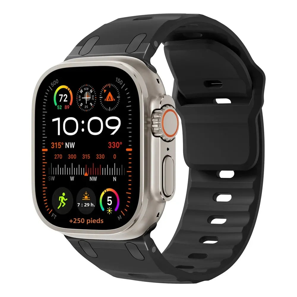 Bracelet sport en silicone pour Apple watch
