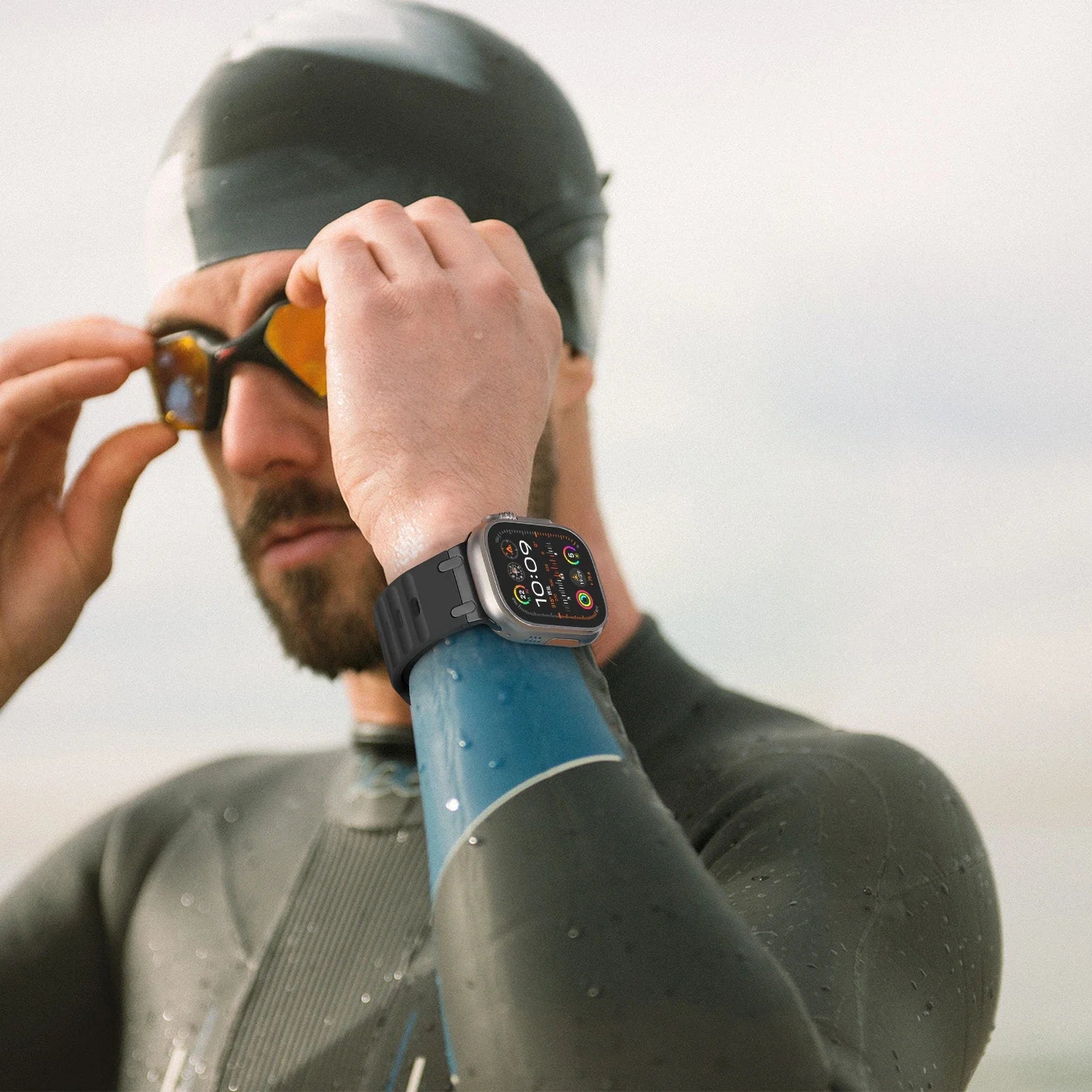 Bracelet sport en silicone pour Apple watch
