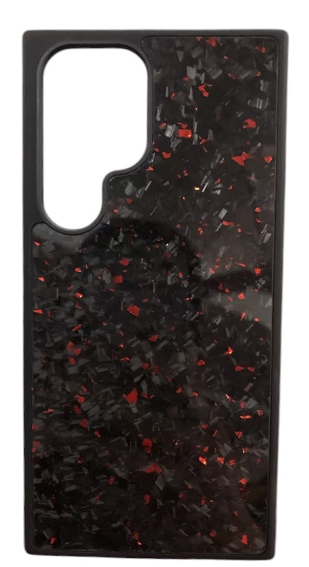 Coque Samsung carbone rouge 