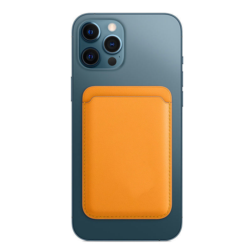 Porte carte magsafe orange 